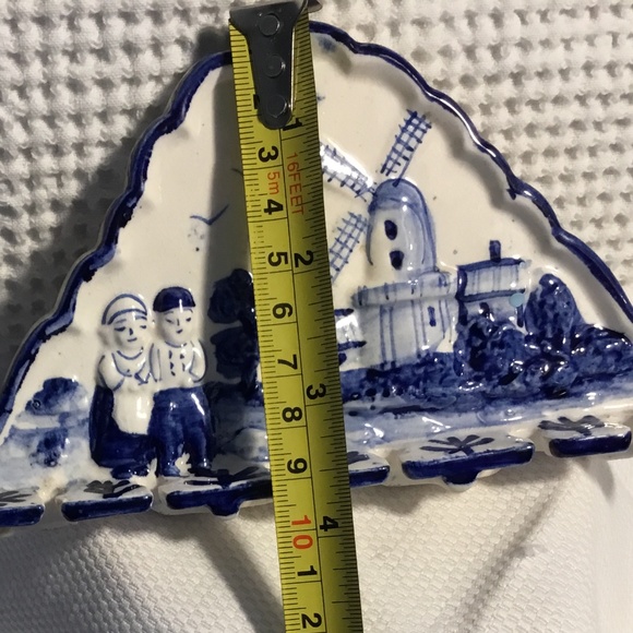 🇳🇱Vintage~Royal Delft Blue Windmill Landscape~Spoon Holder~Ceramic~Holland - Picture 5 of 7